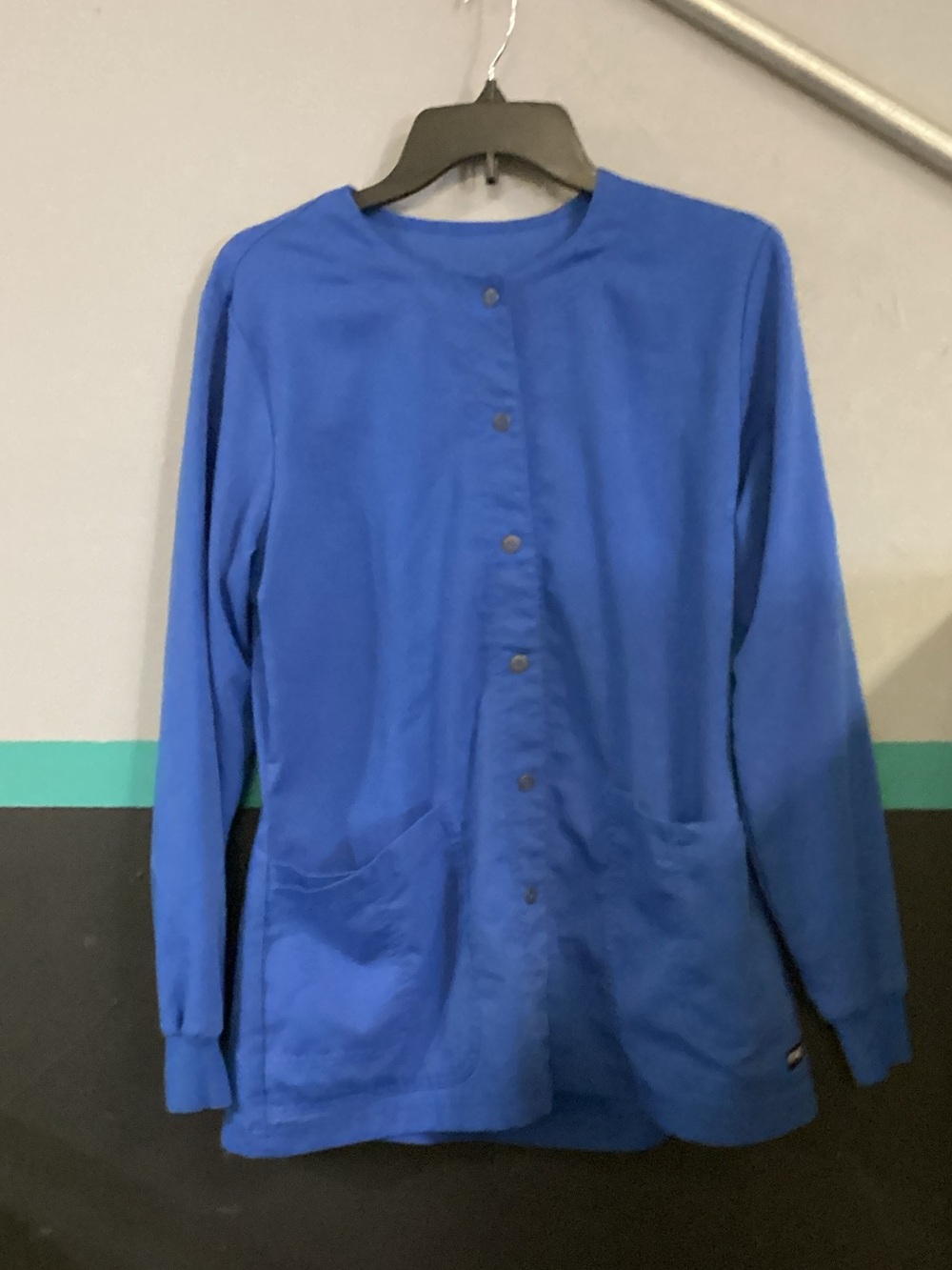 Barco Uniforms Royal Blue Snap Front Scrubs Jacket